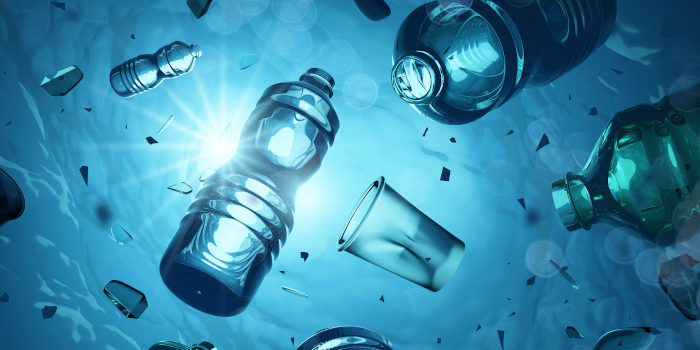 Objets publicitaires - Bouteilles plastiques flottant dans l'ocean | Krokrodeal Objets publicitaires - Bouteilles plastiques flottant dans l'ocean | Krokrodeal