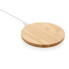 Chargeur à induction 5W en bambou écologique | ObjetsEcologiques.com