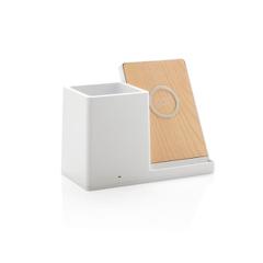 Chargeur à induction 5W Ontario porte-crayons écologique | ObjetsEcologiques.com