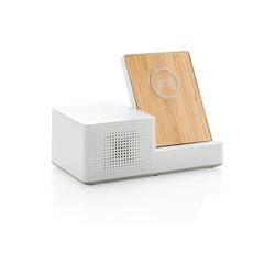 Chargeur à induction 5W Ontario avec haut-parleur écologique | ObjetsEcologiques.com