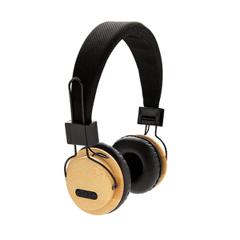 Casque audio sans fil en bambou écologique | ObjetsEcologiques.com